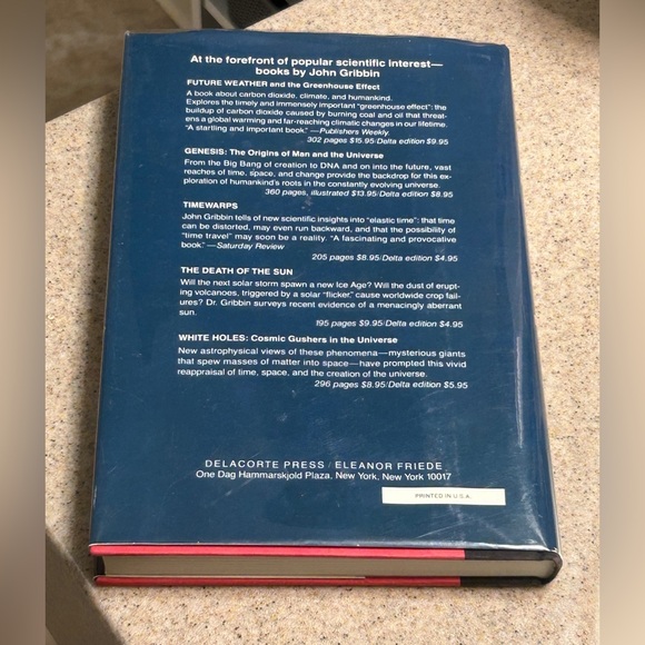 1983 First Edition Hardcover SPACEWARPS by John Gribbin - Picture 7 of 16